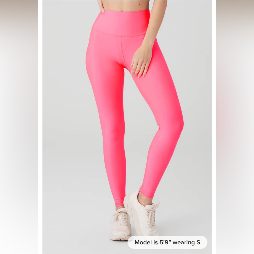 Alo Airlift Leggings Fluorescent Pink Coral XS